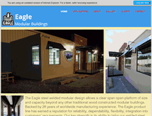 Tablet Screenshot of eaglemodular.com